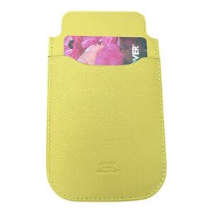 Hermes Swift Chevre Calfskin Lemon Yellow Credit Card Drivers License Wallet